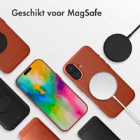Accezz MagSafe Leather Backcover Apple iPhone 16 - Sienna Brown