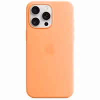 Apple Silicone Backcover MagSafe Apple iPhone 15 Pro Max - Orange Sorbet