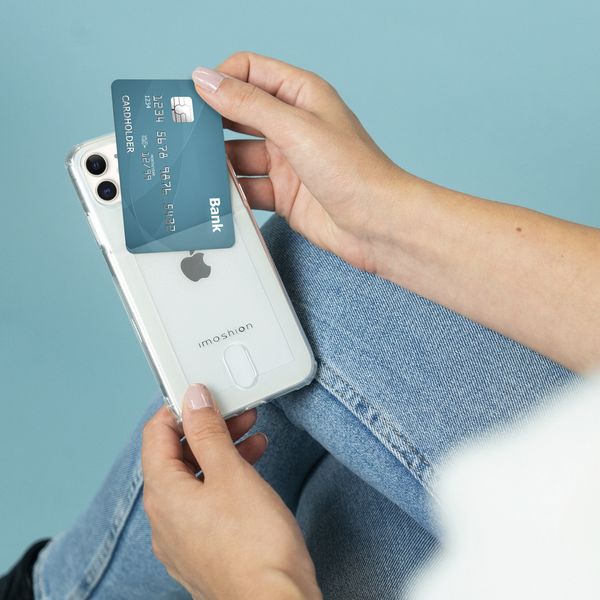 imoshion Softcase Backcover met pashouder Samsung Galaxy A72 - Transparant