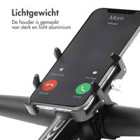 imoshion Aluminium Telefoonhouder fiets - Lichtgewicht - Verstelbaar - Zwart