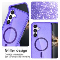 imoshion Sparkle Backcover met MagSafe Samsung Galaxy S25 - Glitter Paars