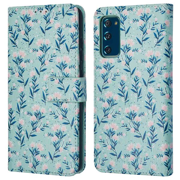 imoshion Design Bookcase Samsung Galaxy S20 FE - Blue Flowers