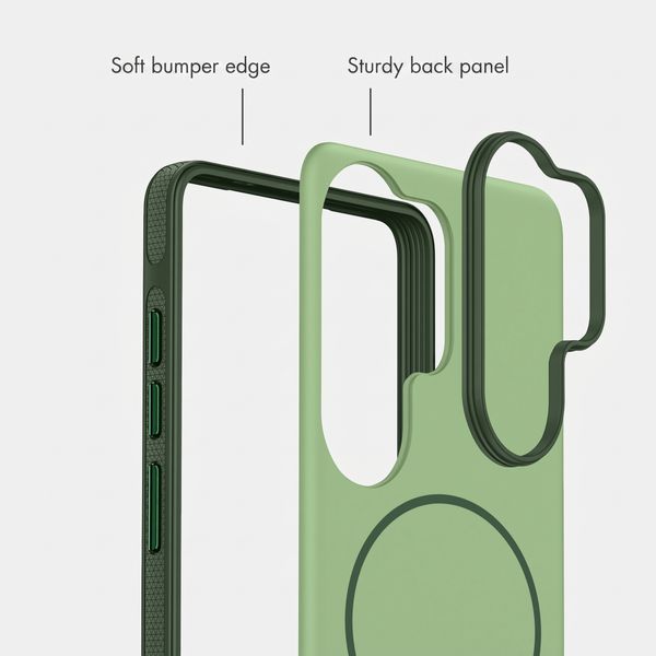imoshion Colour Back Cover with Thin MagSafe Ring Samsung Galaxy S26 Ultra - Dark Green