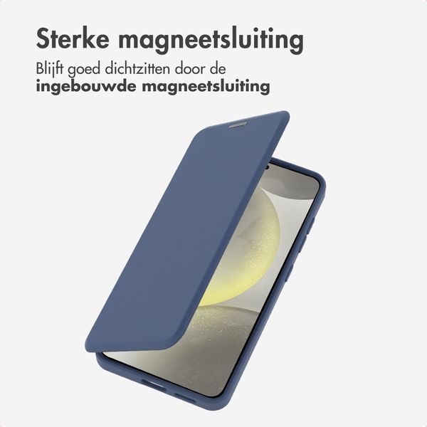 imoshion Transparante Bookcase met MagSafe Samsung Galaxy S25 / S24 - Blauw