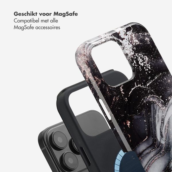 Selencia Vivid Backcover met MagSafe Apple iPhone 16 Pro Max - Chic Marble Black