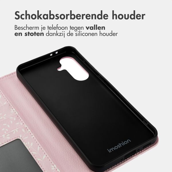imoshion Design Bookcase Samsung Galaxy A36 - Pink Bazaar Flowers