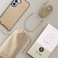 Selencia Nova Phone Case with Cord and Card Holder Samsung Galaxy S26 Plus - Beige