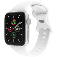 imoshion Siliconen⁺ bandje Apple Watch Series 1 t/m 9 / SE (38/40/41 mm) | Series 10 (42 mm) - White - Maat S/M