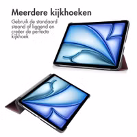imoshion Trifold Bookcase Apple iPad Air 11 inch (2026) M4 / (2025) M3 / (2024) M2 / Air 5 (2022) / Air 4 (2020) - Bordeaux