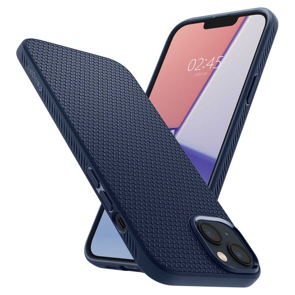 Spigen Liquid Air Backcover iPhone 14 Pro - Donkerblauw