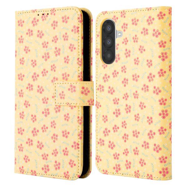 imoshion Design Bookcase Samsung Galaxy A56 - Sunny Yellow Petite Flowers