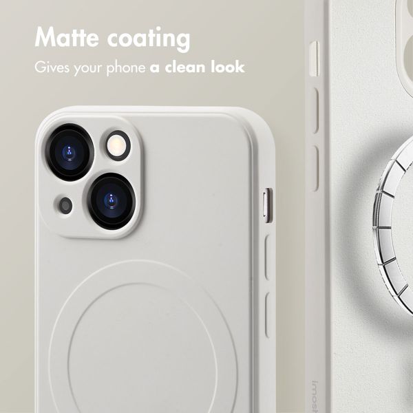 imoshion Colour Back Cover with MagSafe Apple iPhone 13 Mini - Beige