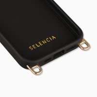 Selencia Rivièra MagSafe Backcover met afneembare haakjes Apple iPhone 17e / 16e - Velvet Black