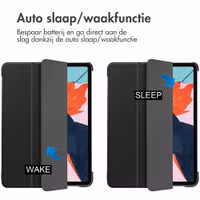 imoshion Trifold Bookcase Apple iPad Air 11 inch (2025) M3 / (2024) M2 / Air 5 (2022) / Air 4 (2020) - Zwart