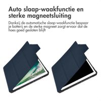 Accezz Rugged Trifold Bookcase Apple iPad 6 (2018) 9.7 inch / iPad 5 (2017) 9.7 inch / Air 2 (2014)/Air 1 (2013) - Donkerblauw