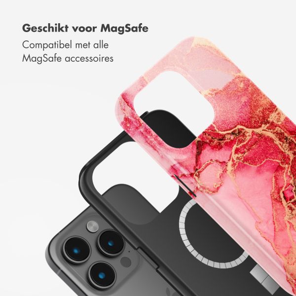 Selencia Vivid Backcover met MagSafe Apple iPhone 15 Pro - Rosy Marble