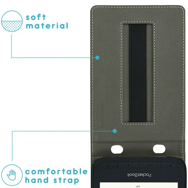 imoshion Stand Flipcase Pocketbook Touch Lux 5 / HD 3 / Basic Lux 4 / Vivlio Lux 5 - Lichtblauw