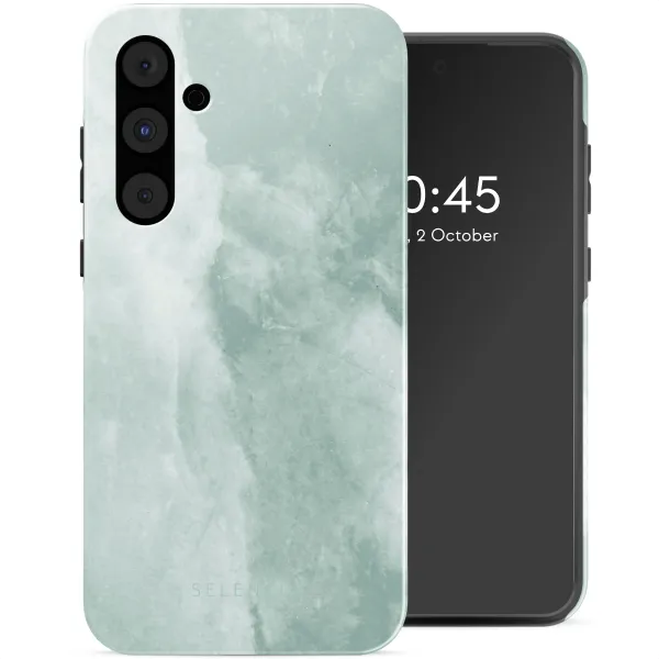 Selencia Vivid Tough Backcover Samsung Galaxy A55 - Marble Grayed Jade