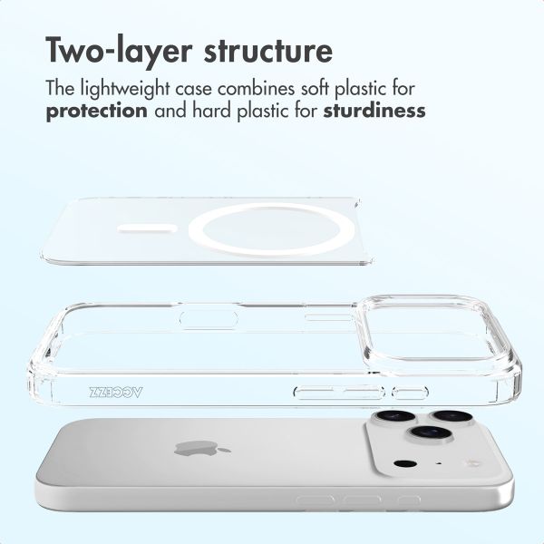 Accezz Xtreme Impact Back Cover with MagSafe Apple iPhone 17 Pro - Transparent
