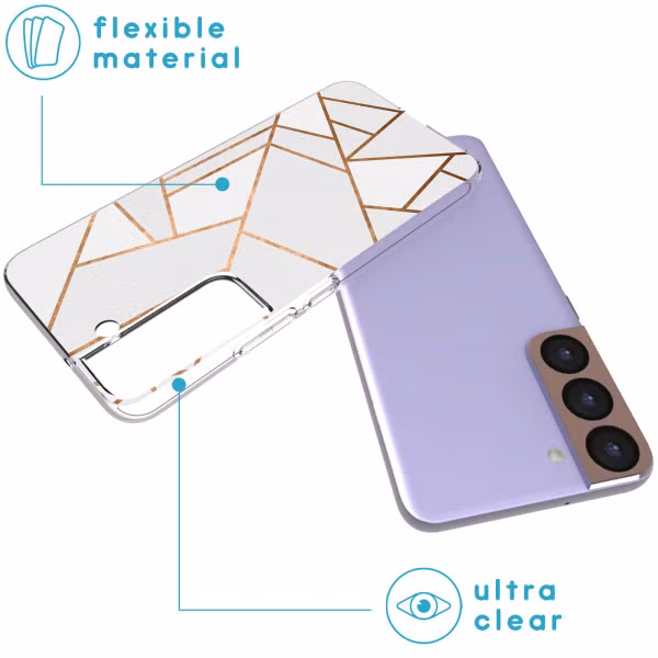 imoshion Design hoesje Samsung Galaxy S22 - White Graphic