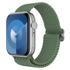 imoshion Nylon geweven bandje Apple Watch Series 1 t/m 9 / SE (38/40/41 mm) | Series 10 / 11 (42 mm) - Groen