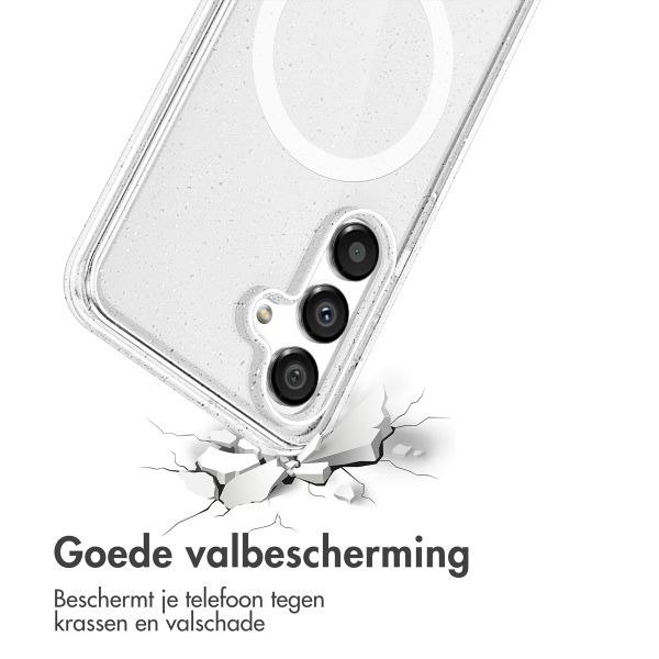 imoshion Sparkle Backcover met MagSafe Samsung Galaxy S24 - Glitter Transparant
