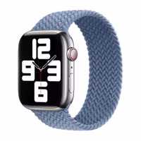 Apple Gevlochten solobandje Apple Watch | 44/45/46/49 mm - Maat 3 - Slate Blue
