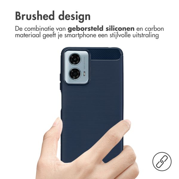 imoshion Brushed Backcover Motorola Moto G24 Power - Donkerblauw