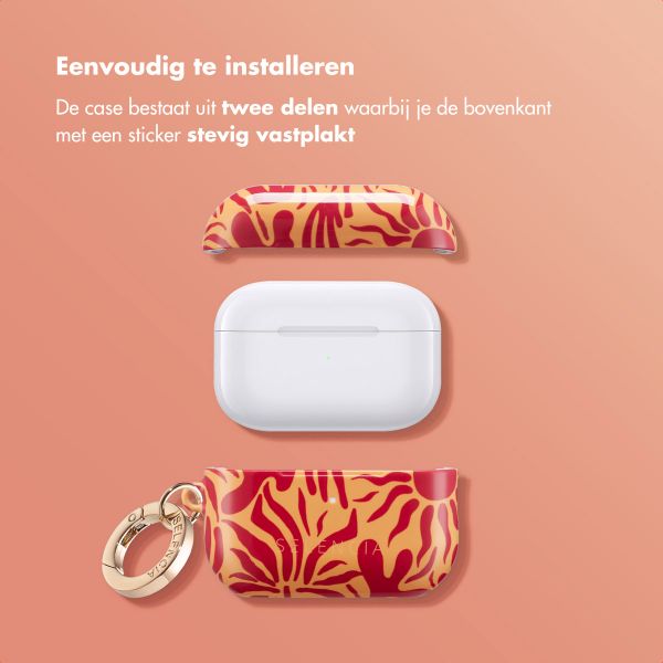 Selencia Vivid Case Apple AirPods Pro 2 - Tropical Vibes Apricot