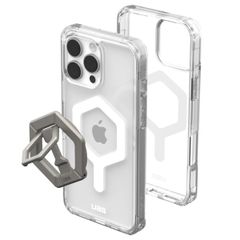UAG Plyo Pro backcover + Magnetic Ring Stand Apple iPhone 16 Pro Max - Ice White / Titanium