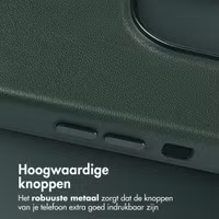 Accezz MagSafe Leather Backcover Apple iPhone 14 Pro - Cedar Green