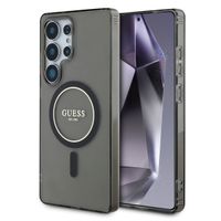 Guess MagSafe IML Glitter Gradient Case Samsung Galaxy S25 Ultra - Zwart