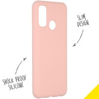 Accezz Liquid Silicone Backcover Huawei P Smart (2020) - Roze