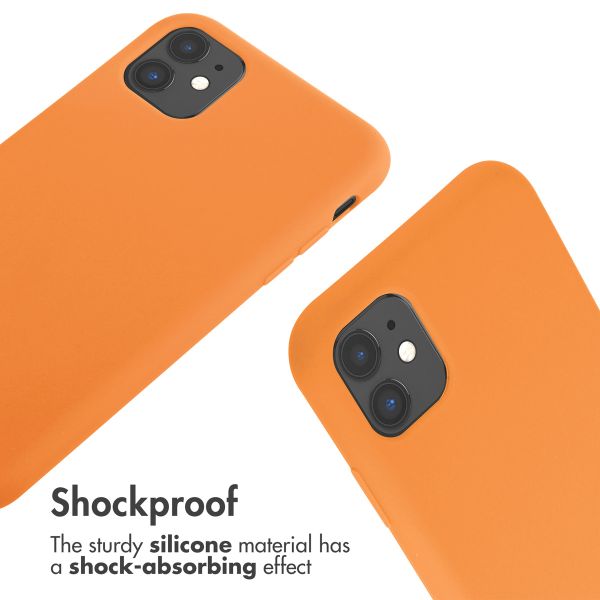 imoshion Siliconen hoesje met koord Apple iPhone 11 - Oranje