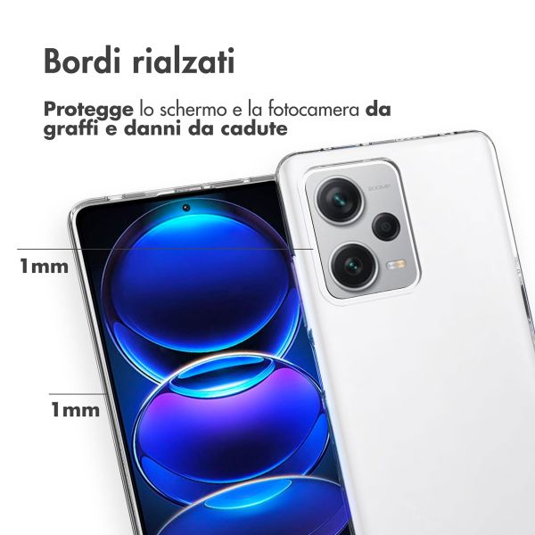 Accezz Clear Backcover Xiaomi Redmi Note 12 Pro Plus - Transparant