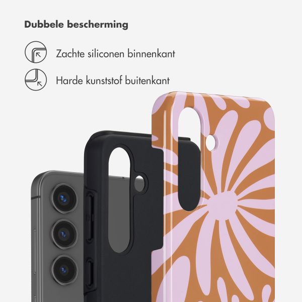 Selencia Vivid Backcover Samsung Galaxy S25 - Modern Bloom Pink