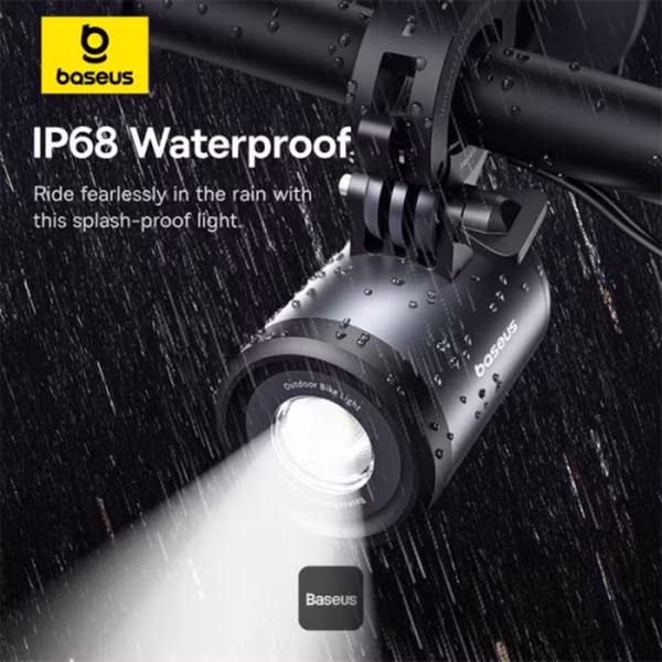 Baseus PrimeTrip 2-in-1 Telefoonhouder Fiets met Fietslamp - Magnetisch - Universeel - Cosmic Black