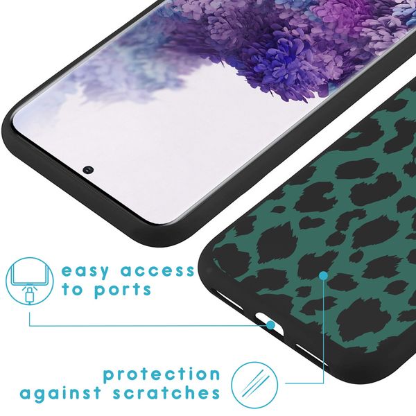 imoshion Design hoesje Galaxy S20 Plus - Luipaard - Groen / Zwart