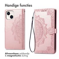 imoshion Mandala Bookcase Apple iPhone 15 - Rosé Goud