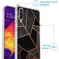 imoshion Design hoesje met koord Samsung Galaxy A50 - Grafisch Koper - Zwart / Goud