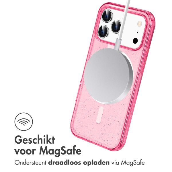 imoshion Sparkle Backcover met MagSafe Apple iPhone 17 Pro Max - Roze
