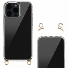 Selencia Backcover met afneembare haakjes Apple iPhone 16 Pro Max - Transparant