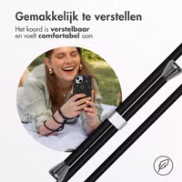 imoshion Siliconen design hoesje met koord Samsung Galaxy S24 - Sky Black