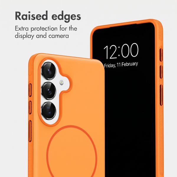 imoshion Colour Case with Thin MagSafe Ring Samsung Galaxy S25 / S24 - Orange