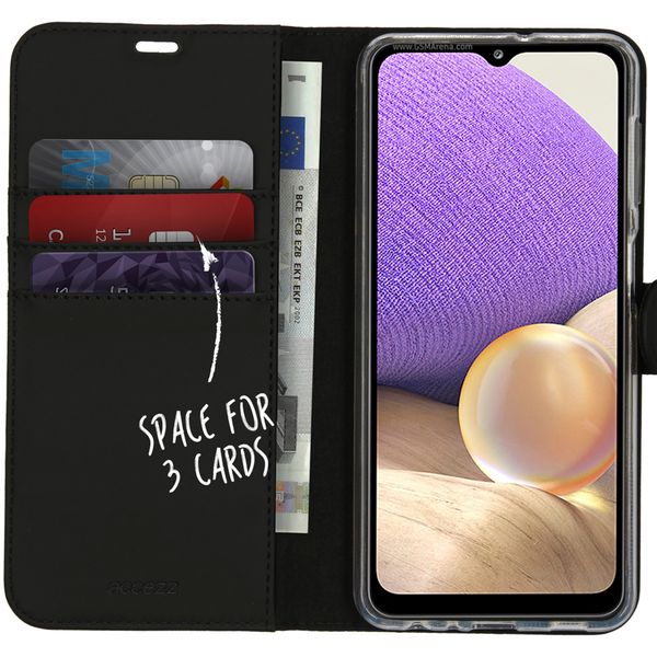 Accezz Wallet Softcase Bookcase Samsung Galaxy A32 (5G) - Zwart