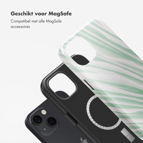 Selencia Vivid Backcover met MagSafe Apple iPhone 13 - Nature Grayed Jade