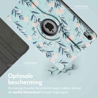 imoshion 360° Draaibare Design Bookcase Apple iPad 11 (2025) 11 inch A16 / iPad 10 (2022) 10.9 inch - Flowers