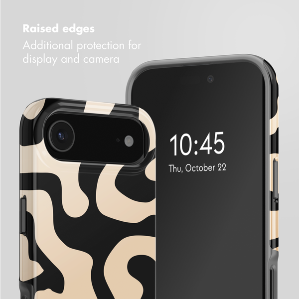 Selencia Vivid Back Cover with MagSafe Apple iPhone Air - Art Wave Black