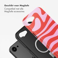 Selencia Vivid Backcover met MagSafe Apple iPhone 16e - Dream Swirl Pink