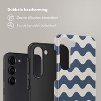 Selencia Vivid Backcover Samsung Galaxy S23 - Wave Vibes Classic Blue